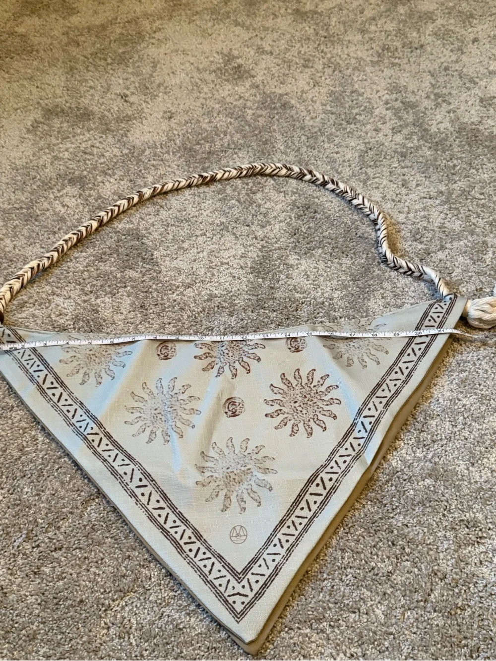 Boho Handmade Hobo Bag with Braided Strap